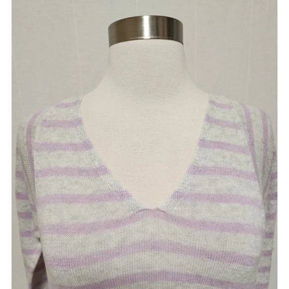 Lilly Pulitzer Womens Sweater Purple Stripes Size XS 100% Cotton - Picture 5 of 7